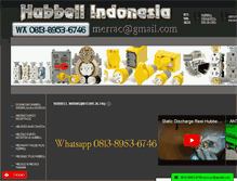 Tablet Screenshot of hubbellindonesia.com